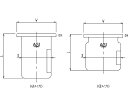旭製作所 平底セパラ反応容器攪拌バッフル付 1個 3022-03/85A-A