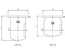 旭製作所 セパラ反応容器攪拌バッフル付 1個 3026-10/250A-A