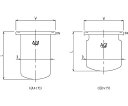 旭製作所 セパラ反応容器Oリング溝付 1個 3026-10/250A-G