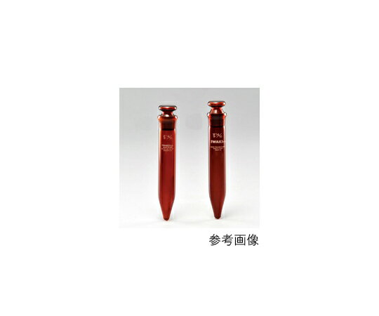 AGCテクノグラス・IWAKI 透明摺合せ遠心沈澱管 円錐 共栓付 茶 10mL 10本 1箱(10本入) 58164CTF10