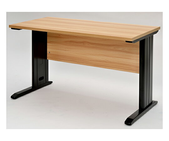 アール・エフ・ヤマカワ スチール脚デスク W1200 ナチュラル ブラック脚 1個 RFSLD-1260NA-BL