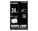 カシオ カシオ ネームランドテープ24mm幅 (透明地/白文字) 1個 XR-24AX