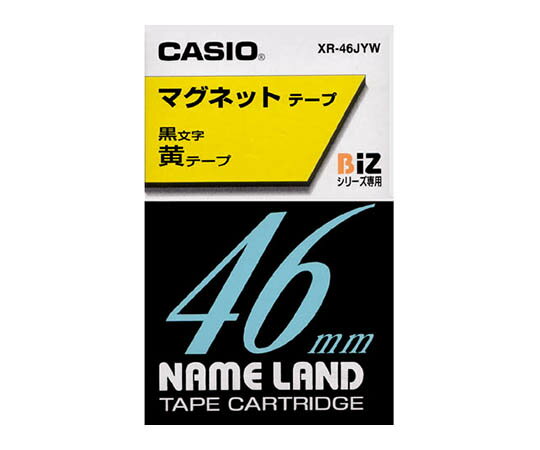 カシオ カシオ マグネットテープ46mm幅 (黄地/黒文字) 1個 XR-46JYW