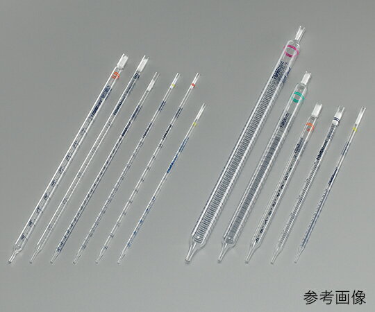 Fisher Scientific 硼珪酸ガラス製ディスポピペット レギュラー丈(綿栓無・未滅菌) 0.5mL 目盛0.01ml 1ケース(250本×2袋入) 13-678-31D