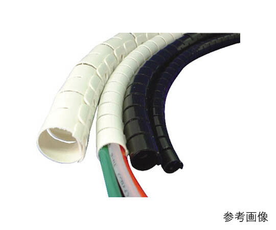 千代田通商 ジップラップ工具付 BK（黒）内径20mm／20m 1本 ZW20BK20K