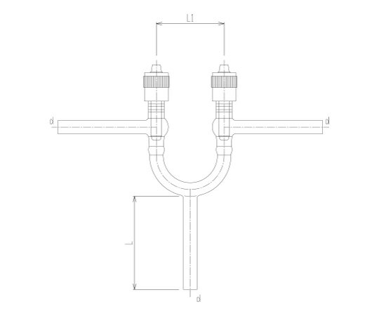 旭製作所 高真空グリースレスマルチバルブ 型 溝付 芯棒材質:PTFE 1個 2266-12G