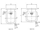旭製作所 二重管式セパラ反応容器 15A 端部タイプ 1個 3032-05/85A-M