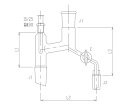 旭製作所 簡易分留器 ガラスコック 1個 3530-5L3L(4)