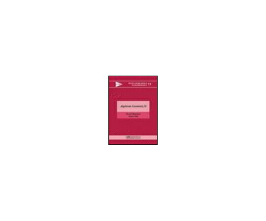 （出版社）Hindustan Book Agency （India） Algebraic Geometry II 1冊 978-93-80250-80-9