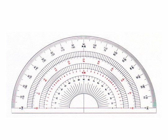 ドラパス 半円分度器15 アクリル製 1個 16-504 180ド
