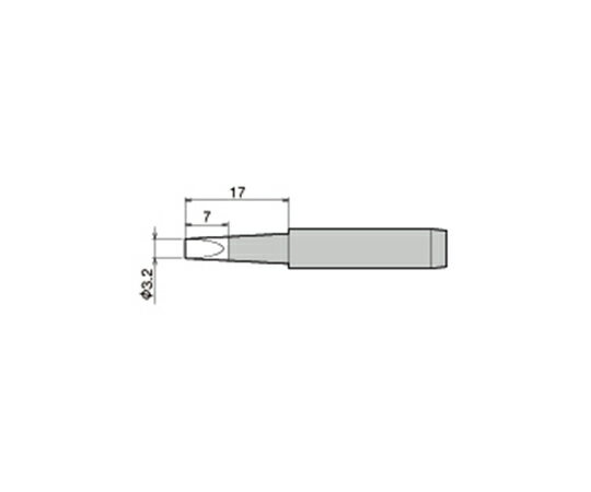 太洋電機産業（goot） 替こて先 3.2D型 1個 PX-60RT-3.2D