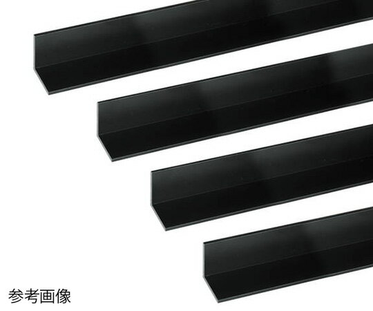 安田 アルミアングル 1m 3.0×50×50mm ブラック 4本組 1組(4本入)