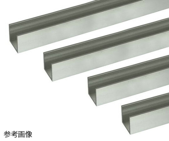 安田 アルミチャンネル 1m 1.6×10×10mm シルバー 4本組 1組(4本入)