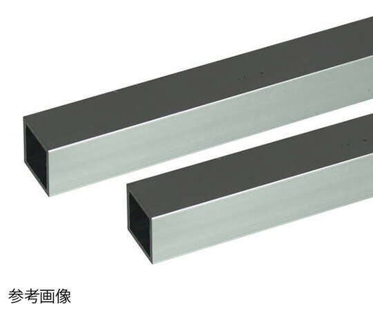 安田 アルミ角パイプ 2m 2.0×20×20mm シルバー 2本組 1組(2本入)
