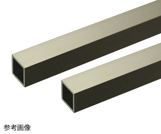 安田 アルミ角パイプ 2m 1.0×10×10mm ステンカラー 2本組 1組(2本入)