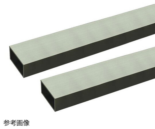 安田 アルミ角パイプ 2m 2.0×15×20mm シルバー 2本組 1組(2本入)