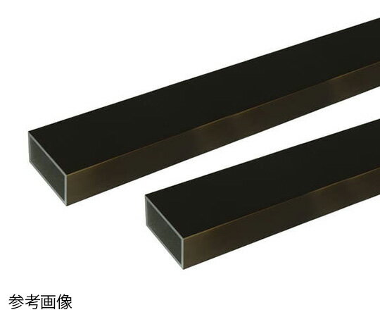 安田 アルミ角パイプ 2m 2.0×25×50mm ブロンズ 2本組 1組(2本入)