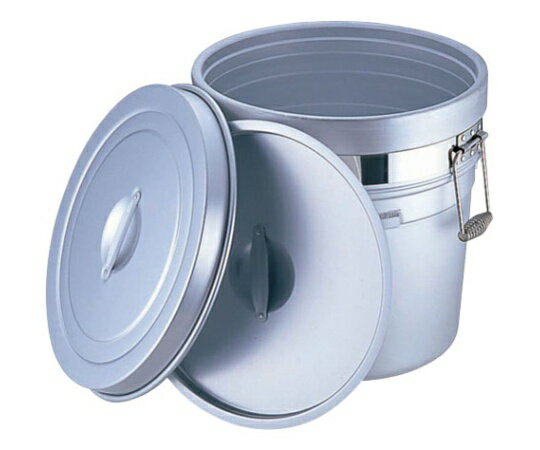 オオイ金属 アルマイト　段付二重食缶（大量用）　20L 1個 ASYA001
