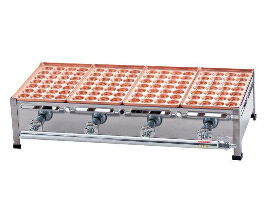 AKS 銅たこ焼機 28穴 Aタイプ 5連 13A 1個(3)