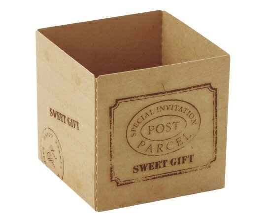 天満紙器 キューブカップ ウッディー(100枚入) 60 1ケース(100枚入) CB22