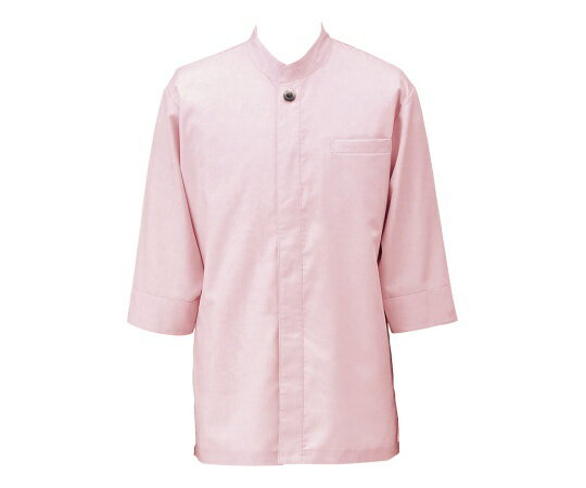サカノ繊維 アゼック和風コートシャツ・シングル ピンク LL 1枚 SLB910-2