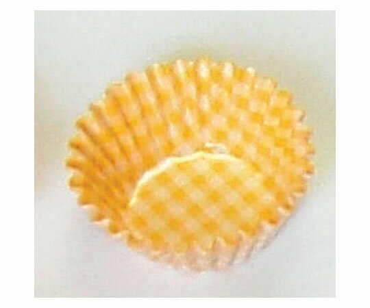 TKG オーブンケース チェック柄(250枚入) 黄 1ケース(250枚入) 8号深口