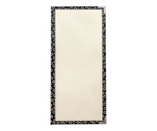 えいむ PP布地クリアテーピングメニューブック 桜柄 黒 1個 PTA-41S