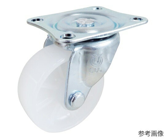 ユーエイ G型キャスター 自在車プレート式 径32mm ナイロン車輪 1個 G-32N