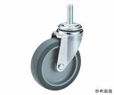 ユーエイ ET型キャスター 自在車ねじ込み式 1個 ET-65EL,W3/8×14(4)