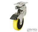 ユーエイ 緩衝器付キャスターポルテ NPG型 自在車プレート式(ストッパー付) 1個 NPG-100SUES-2(4)