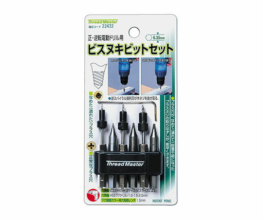 イチネンMTM ストッパー付六角軸下穴ドリルセット 1セット 22432