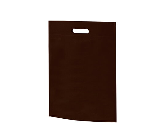 不織布バッグ　小判抜きA4マチ無　ダークブラウン 1箱(100枚入) LC0811AG00