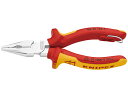 KNIPEX 絶縁ニードルノーズペンチ 落防(BK) 1本 0826-145TBK