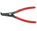 KNIPEX 軸用精密スナップリングプライヤー 曲 1本 4941-A31