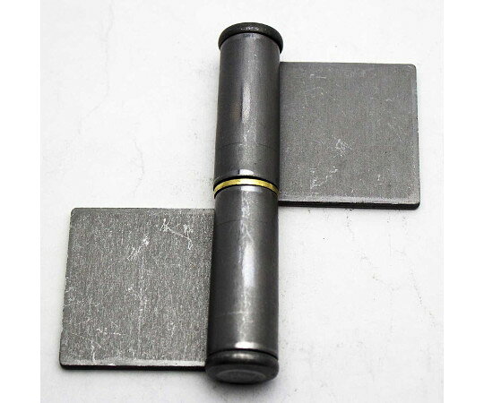 ●重量鉄扉用●取付は鉄部に溶接する●規格：125mm、右●a(mm)：124.8●b(mm)：61●c(mm)：3●d(mm)：54●e(mm)：4●f(mm)：12●g(mm)：19●材質：SPHC（熱間圧延鋼）