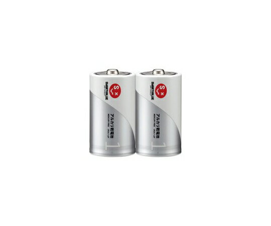 スマートバリュー アルカリ乾電池　単1　100本 1箱(10本×10箱入) N121J-2P-50