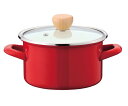 パール金属 プチクック ホーロークックポット 15cm レッド 1個 HB-1366