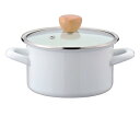 パール金属 プチクック ホーロークックポット 15cm ホワイト 1個 HB-1367(3)
