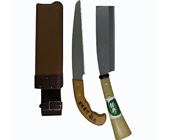 五十嵐刃物工業 鞘付鉈・ノコギリ2丁差 1個 C-50