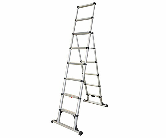 大一産業 ワンタッチ収縮式　伸縮脚立　コンビラダーN　12ES 1台