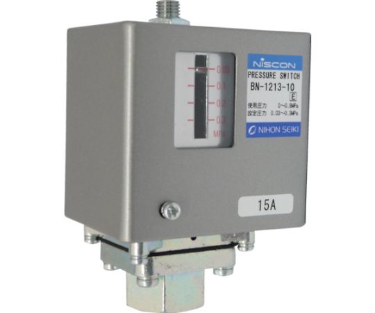 日本精器 圧力スイッチ 設定圧力0.03～0.3MPa BN-1213-10 1台