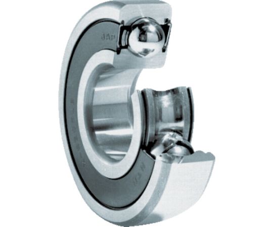 NTN B中形ボールベアリング（合成ゴム接触両側シール）内径80mm外径125mm幅22mm 6016LLU 1個