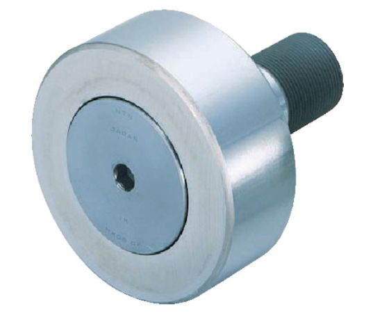 NTN F　ニードルベアリング（円筒外輪）外径40mm　幅20mm　全長58mm KR40XH 1個●高速に適しています。●グリス封入量が多く長時間無給油で使用できます。●外径（mm）：40●幅（mm）：20●全長（mm）：58●スタッド：M18×1.50●六角穴（mm）：6●精度等級：JIS B 1514 0級●外輪：円筒外輪形●六角穴付タイプ●使用温度範囲：-20〜120℃●シール：なし●保持器付●材質／仕上：高炭素クロム軸受鋼●原産国：日本●コード番号：225-0497