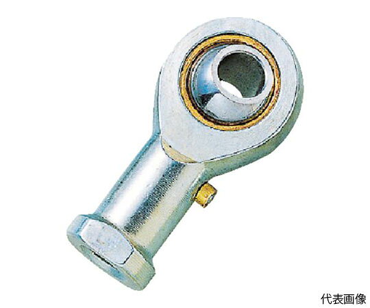 トラスコ中山 ロッドエンド　給油式　メネジ6mm　（2個入） PHS6 1箱(2個入)●耐摩耗性、耐食性、剛性に優れています。●ボディーのグリスニップルから滑り面へ給油可能です。●搬送機械部品、工作機械部品、FA機器、包装・繊維・農機具機械部品、ロボット部品。●軸径（mm）：6●全幅（mm）：20●中心距離（mm）：30●全高（mm）：40●ねじ寸法：M6×1.00●基本動定格荷重（kN）：4.3●給油式●使用温度範囲：-50〜230℃●めねじタイプ（右ねじ）●材質／仕上：ボディー：スチール、レース：特殊銅合金、ボール：高炭素クロム軸受鋼●注意：給油ノズルは打ち込みニップル用を使用してください。推奨ノズル：HSP-3（発注コード：112-8159）●原産国：中国●コード番号：280-7599