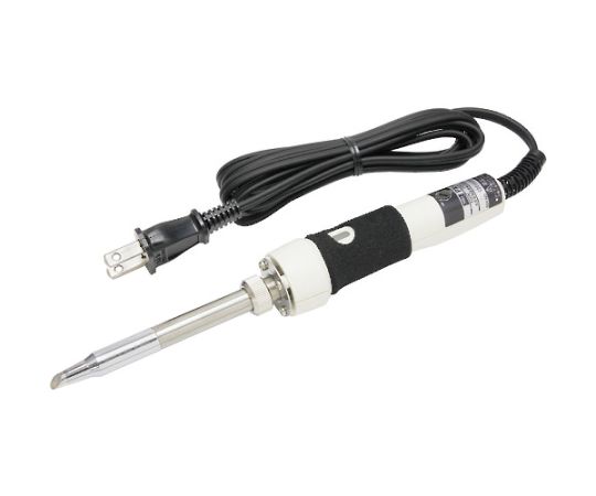 太洋電機産業（goot） 温調式はんだこて　（1本=1PK） PX-401 1個●電気的絶縁性と熱伝導性に優れたセラミックヒーターを使用しています。●蓄熱効果の高いボリュームのあるコテ先を採用しています。●手元で温度調整可能です。●70Wハイパワーヒーター仕様です。●電源（V）：AC100●消費電力（W）：70●最高温度（℃）：480●付属コテ先：PX-40RT-5C●全長（mm）：215●設定温度（℃）：300〜480●鉛フリーはんだ対応：〇●電源コード長さ（m）：1.5●先端形状：C型●電源コード長さ：1.5m●ヒーター：セラミックヒーター●コテ先標準装備●はんだメッキは鉛フリーはんだを使用●セラミックヒーター●原産国：日本●コード番号：305-9723