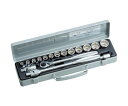 TONE ソケットレンチセット 差込角12.7mm 17点セット 12角(8mm〜) 750M 1セット