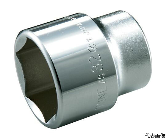 TONE ソケット（6角） 対辺寸法35mm 全長47mm 4S-35 1個●スタンダードタイプの対辺6角形状です。●差し込み後、トルクをかけてもナメにくくなっています。●軽作業から重工業整備まで必要なツールを取りそろえています。●対辺寸法（mm）：35●差込角（mm）：12.7●全長（mm）：47●対辺形状：6角●対辺（mm）：35●材質／仕上：構造用鋼●原産国：日本●コード番号：447-1776