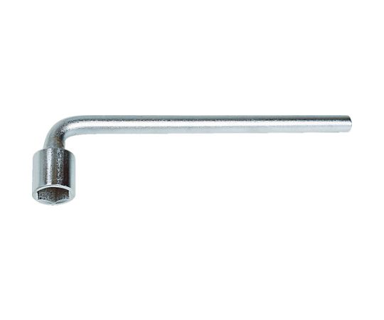 旭金属工業 L型ボックスレンチ22mm LB0022 1個●大きな力が出しやすい形状です。●六角ボルト・ナットの締結作業●対辺寸法（mm）：22●全長（mm）：255●対辺形状：6角●本体対辺（mm）：22●深さ（mm）：27●JIS表示認定工場製●材質／仕上：特殊鋼、表面処理／ニッケルクロムメッキ●原産国：日本●コード番号：396-1141