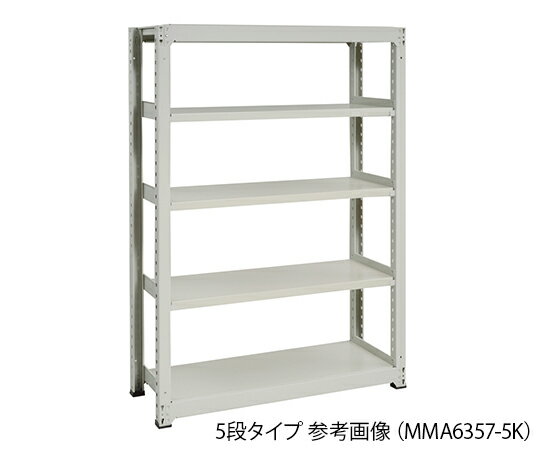 アズワン 中量ボルトレスラック 4段 1861×581×2111mm　(耐荷重：300kg/段) MMA7657-4K 1台