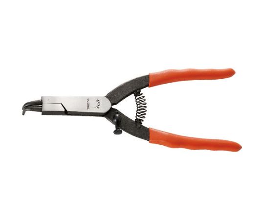 トラスコ中山 スナップリングプライヤー 軸用 Φ2.3 曲爪51型 51-3B 1丁